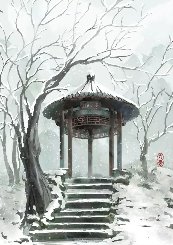 古风风景插画壁纸