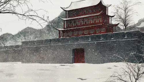 古风风景插画