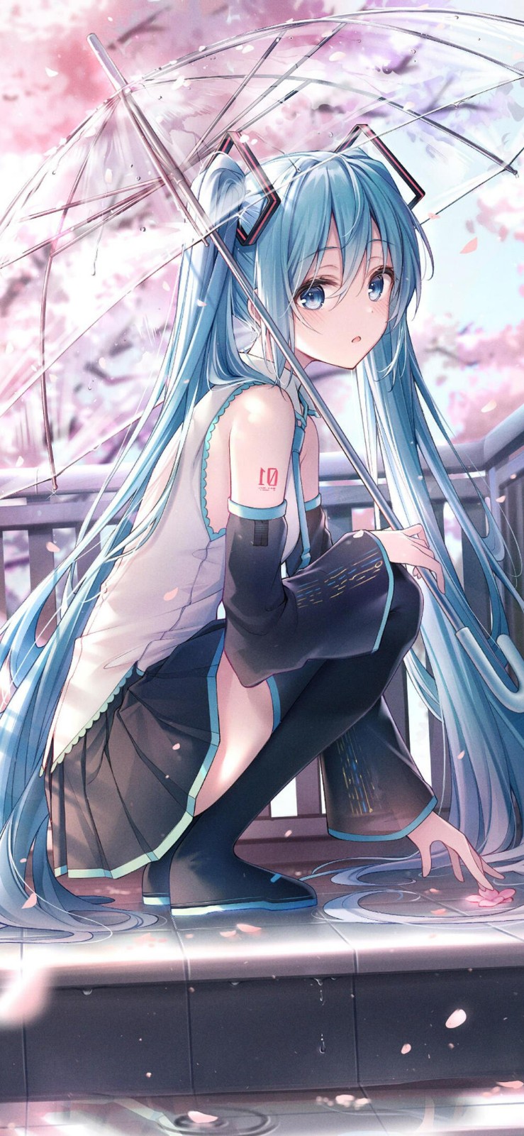 初音未来壁纸 | 不管我本人多少平庸，我总觉得对你的爱很美