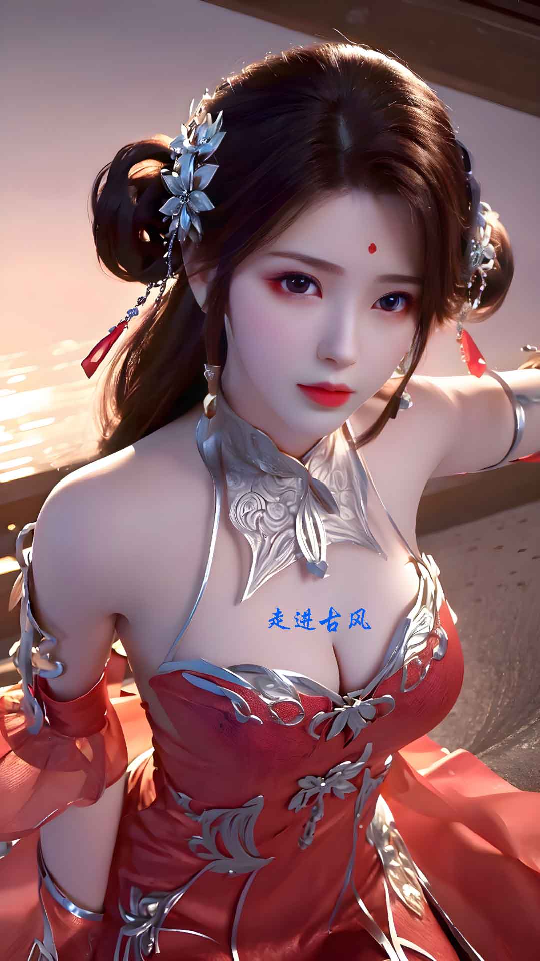 《完美世界》火灵儿AI美背壁纸