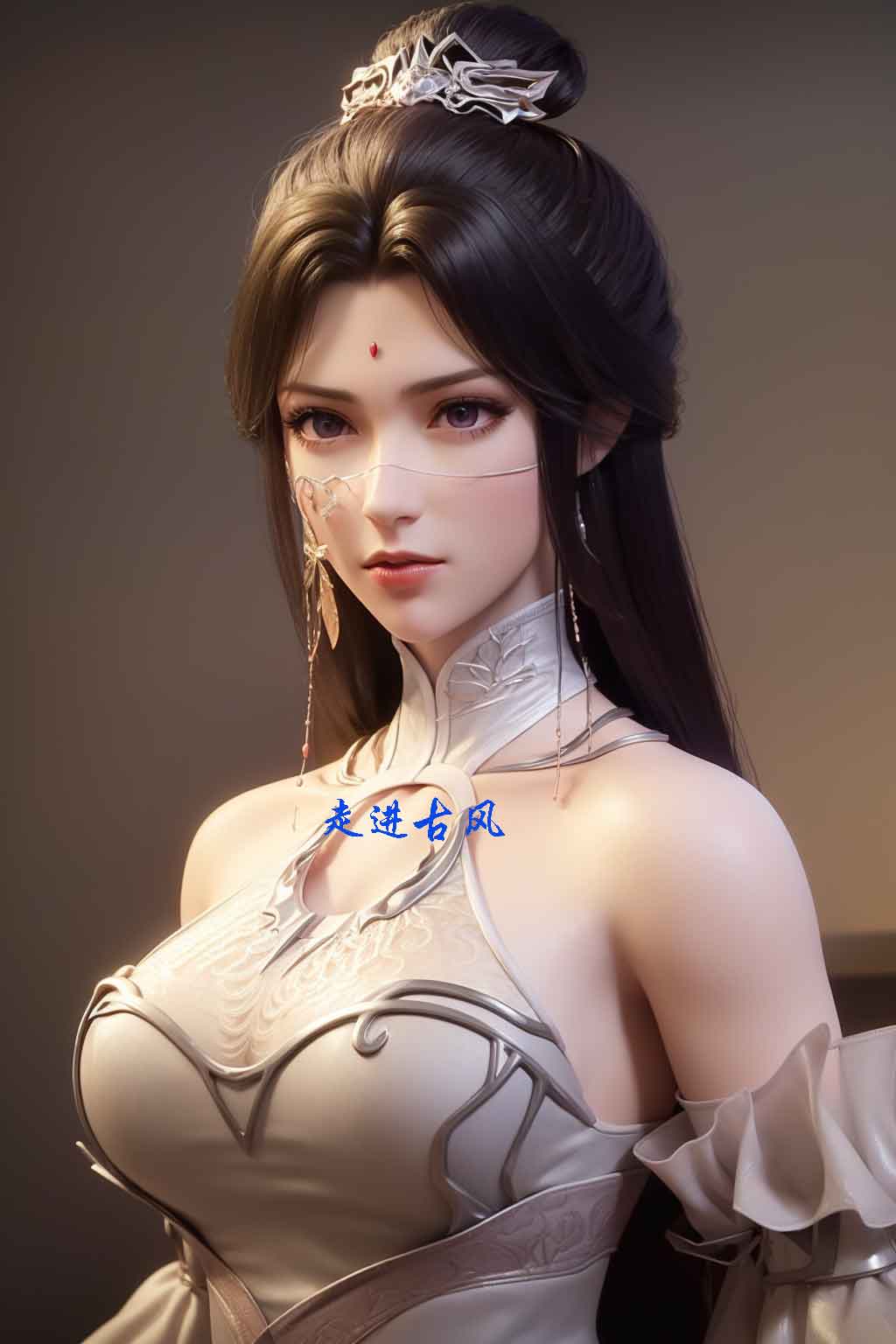 《完美世界》月婵AI性感美腿壁纸