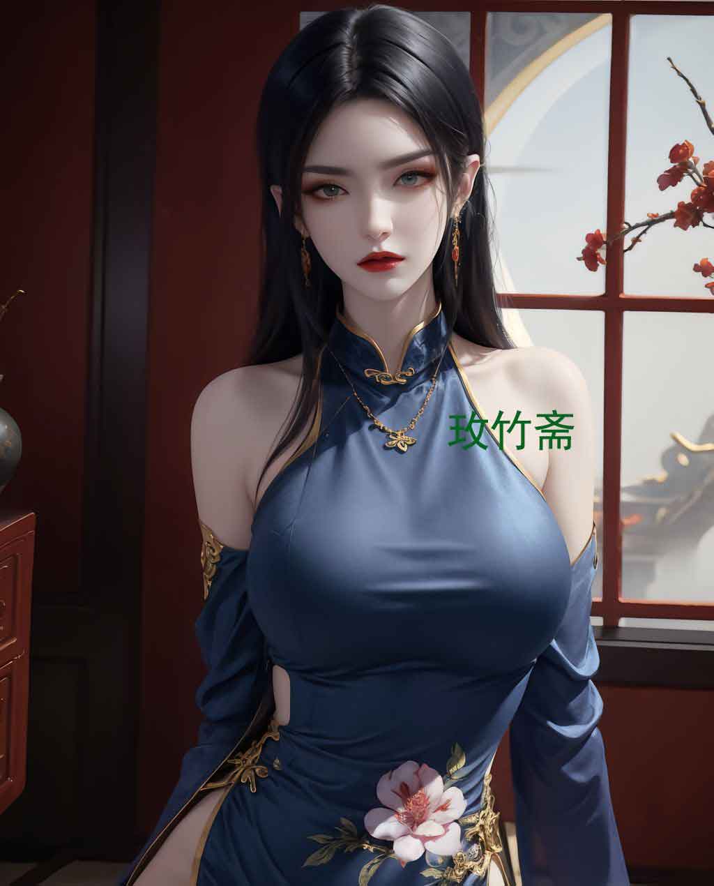 《斗破苍穹》美杜莎AI性感美腿现代装壁纸