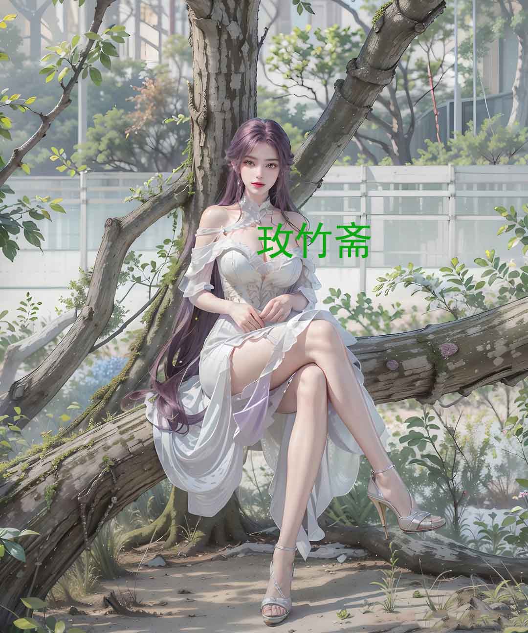 完美世界云曦AI性感美腿壁纸